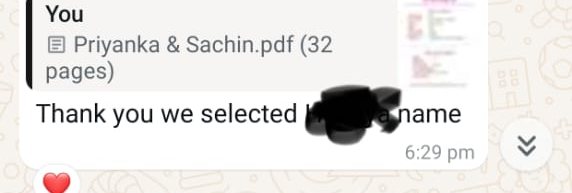 A parent, once the name was settled