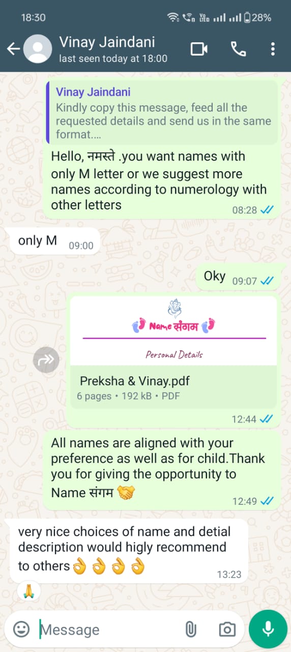 A parent who said they'd recommend us to others